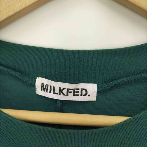 ミルクフェド MILKFED. ジップポケット ブロック切替 クルーネック S/S ワンピース レディース ONE SIZE
