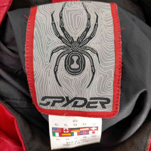 スパイダー SPYDER スパイダー刺繍ナイロンスキージャケット 裏地フリース メンズ XO