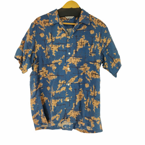 クーディプロダクション cootie productions レーヨン総柄 S/S オープンカラーシャツ メンズ import:L