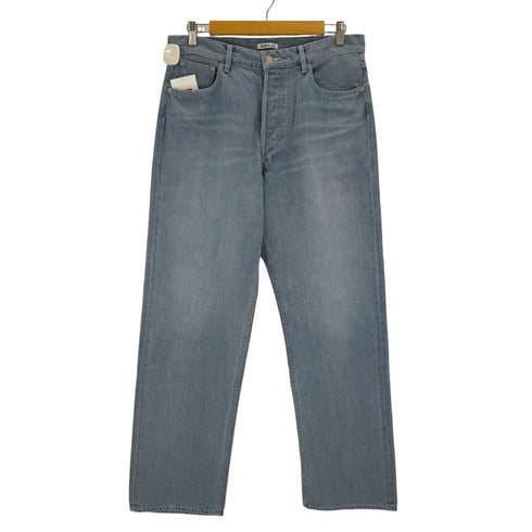 オーラリー AURALEE SELVEDGE FADED LIGHT DENIM WIDE PANTS メンズ JPN:4