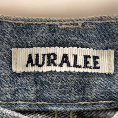 オーラリー AURALEE SELVEDGE FADED LIGHT DENIM WIDE PANTS メンズ JPN:4