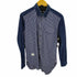 ビーケーティーバイブルックリンテーラーズ BkT by BROOKLYN TAILORS 異素材切替ストライプデニムシャツ 長袖 メンズ import:M