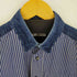ビーケーティーバイブルックリンテーラーズ BkT by BROOKLYN TAILORS 異素材切替ストライプデニムシャツ 長袖 メンズ import:M