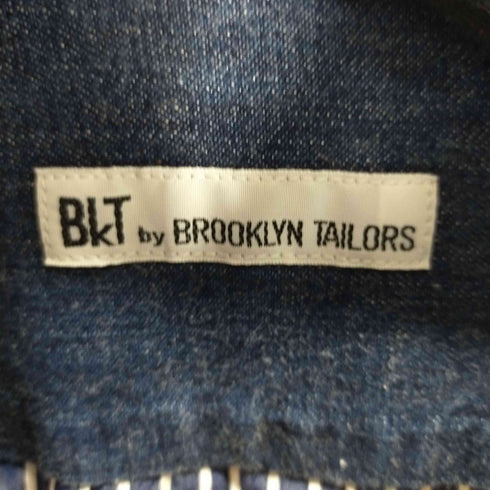 ビーケーティーバイブルックリンテーラーズ BkT by BROOKLYN TAILORS 異素材切替ストライプデニムシャツ 長袖 メンズ import:M