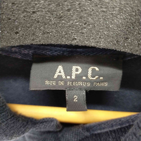 アーペーセー A.P.C. 鹿の子 S/S ポロシャツ バイオリンワッペン メンズ 2