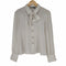 ザラ ZARA タイ付きパールボタンブラウス レディース JPN:XL