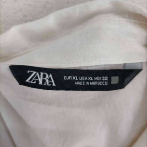 ザラ ZARA タイ付きパールボタンブラウス レディース JPN:XL