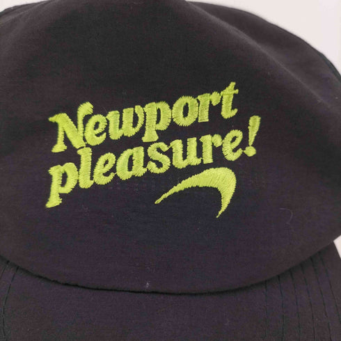 90S Newport pleasure ロゴ刺繍 スナップバック ナイロン キャップ メンズ ONE SIZE