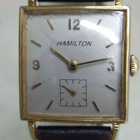 ハミルトン HAMILTON 手巻き10kレクタンギュラー腕時計 メンズ