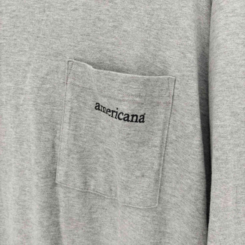 アメリカーナ Americana ロゴ刺繍 ポケット ワンピース レディース