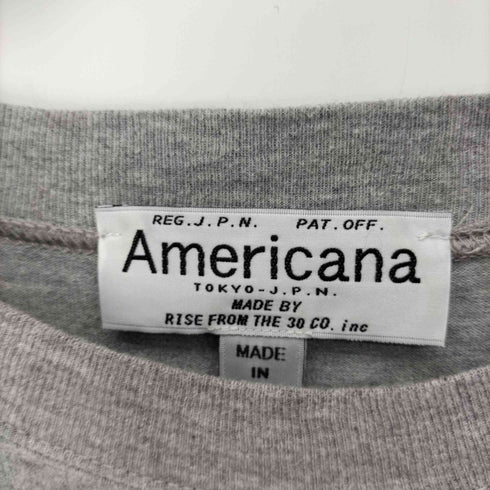アメリカーナ Americana ロゴ刺繍 ポケット ワンピース レディース