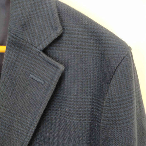 アクアスキュータム AQUASCUTUM チェック柄2Bテーラードジャケット メンズ L