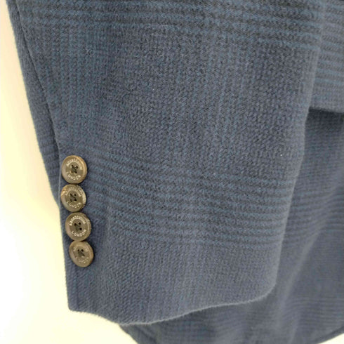 アクアスキュータム AQUASCUTUM チェック柄2Bテーラードジャケット メンズ L