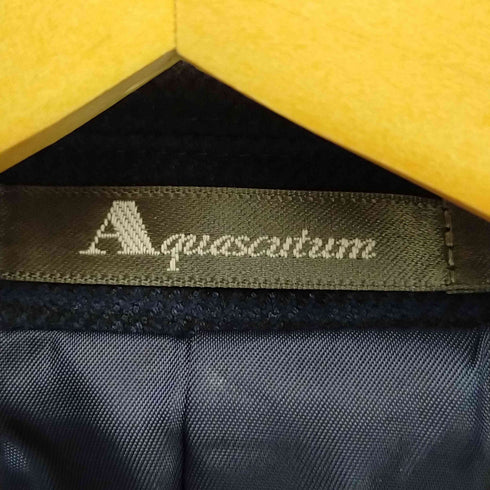 アクアスキュータム AQUASCUTUM チェック柄2Bテーラードジャケット メンズ L