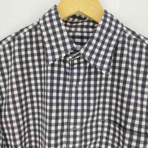 バーラップアウトフィッター BURLAP OUTFITTER ギンガムチェック ナイロンシャツ メンズ import:M