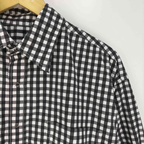 バーラップアウトフィッター BURLAP OUTFITTER ギンガムチェック ナイロンシャツ メンズ import:M