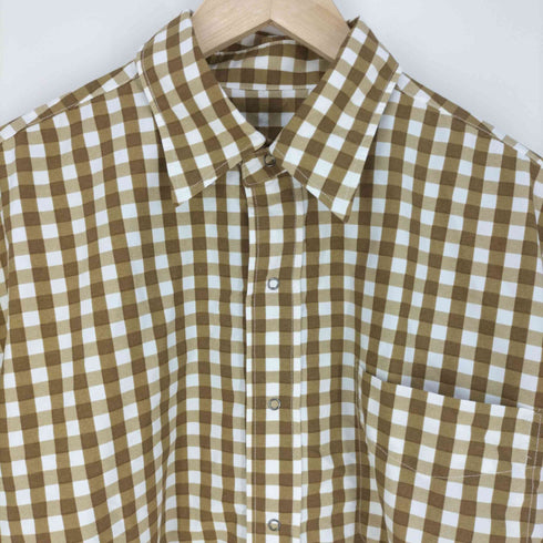 バーラップアウトフィッター BURLAP OUTFITTER ギンガムチェック ナイロンシャツ メンズ import:M