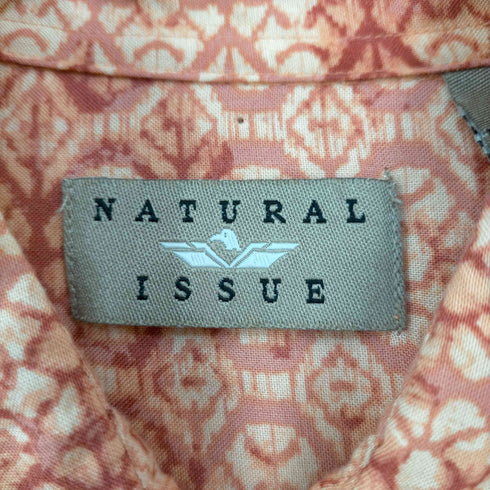 ナチュラルイシュー NATURAL ISSUE 総柄レーヨン100 S/Sアロハシャツ メンズ import:M
