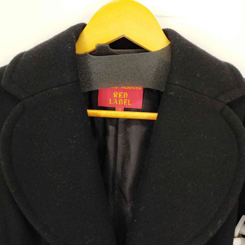 ヴィヴィアンウエストウッドレッドレーベル Vivienne Westwood RED LABEL ウールナイロンメルトンラブコート オーブボタン ラブ襟 レディース 1