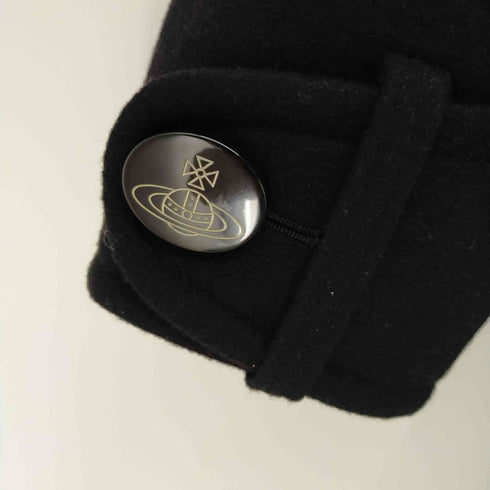ヴィヴィアンウエストウッドレッドレーベル Vivienne Westwood RED LABEL ウールナイロンメルトンラブコート オーブボタン ラブ襟 レディース 1