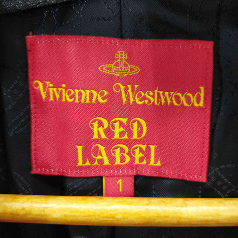 ヴィヴィアンウエストウッドレッドレーベル Vivienne Westwood RED LABEL ウールナイロンメルトンラブコート オーブボタン ラブ襟 レディース 1