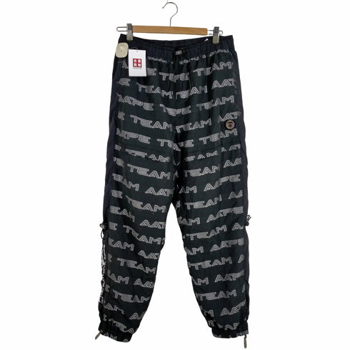 エーエイプバイアベイシングエイプ AAPE BY A BATHING APE WOVEN PANTS 総柄トラックパンツ メンズ JPN:L