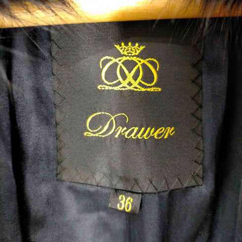 ドゥロワー Drawer 21AW フォックスファーカラー コクーンコート レディース JPN:36