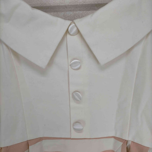 チェスティ Chesty 18SS ワンピース オフショルダー ロング ストライプ ボーダー 切替 ノースリーブ レディース JPN:1