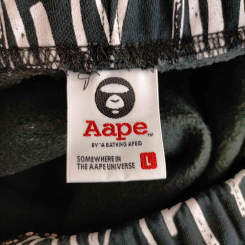 エーエイプバイアベイシングエイプ AAPE BY A BATHING APE all over print joggers メンズ JPN:L