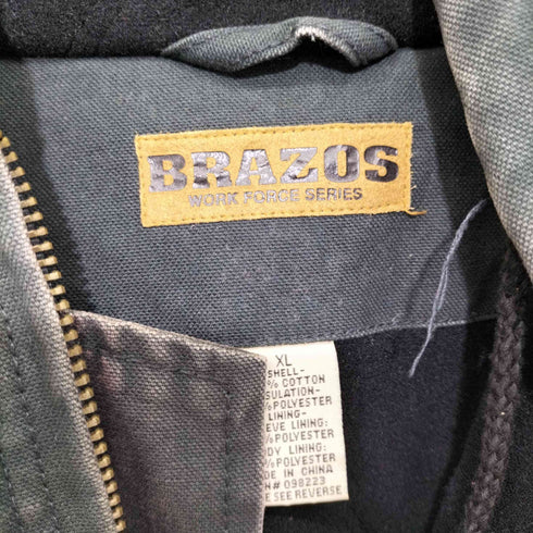 フメイ BRAZOS 裏起毛キルティング ダックジャケット メンズ import:XL