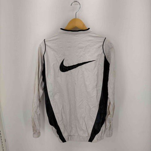 ナイキ NIKE 00S バックスウォッシュロゴ ウレタン加工ナイロンプルオーバー レディース import:L