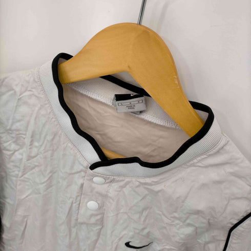 ナイキ NIKE 00S バックスウォッシュロゴ ウレタン加工ナイロンプルオーバー レディース import:L