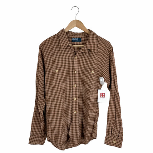 ポロバイラルフローレン Polo by RALPH LAUREN 90s チンスト付 ポニー無 チェック柄シャツ メンズ