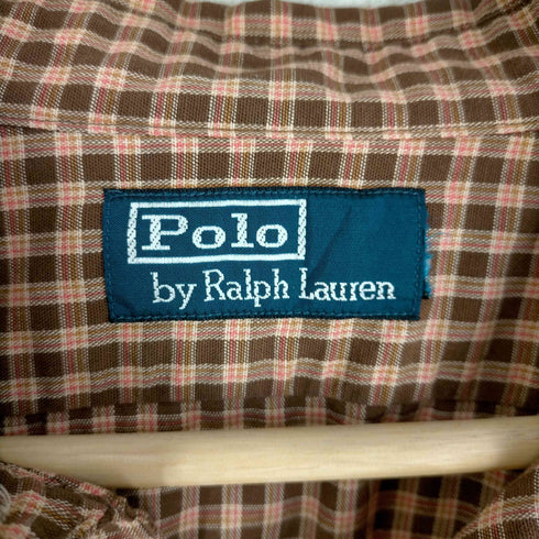 ポロバイラルフローレン Polo by RALPH LAUREN 90s チンスト付 ポニー無 チェック柄シャツ メンズ