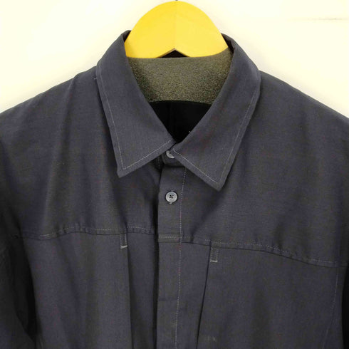 アイテムズ アーバンリサーチ ITEMS URBAN RESEARCH 切り替えパナマ半袖シャツ メンズ JPN:L