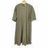 MANOF 22SS BALLOON SLLEVE FLARE ONE PIECE ワンピース クルーネック 七分袖 ロング フレア レディース JPN:M
