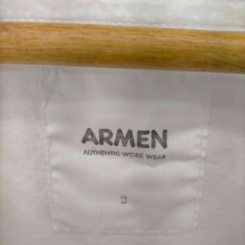アーメン ARMEN インド綿ギャザーロングワンピース フレア 長袖 ボートネック レディース JPN:2