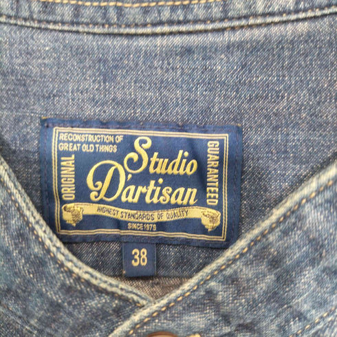 スタジオダルチザン STUDIO DARTISAN 40th Heritage Denim Shirts メンズ US:38