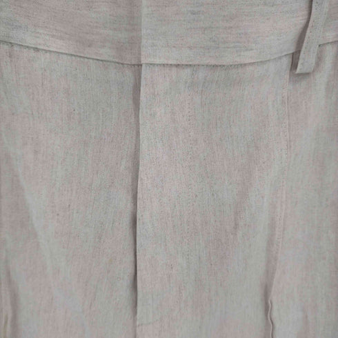 アパルトモンドゥーズィエムクラス LAppartement DEUXIEME CLASSE Lisiere LAppartement Linen Cropped スラックスパンツ ストレート ジッパーフライ レディース JPN:34