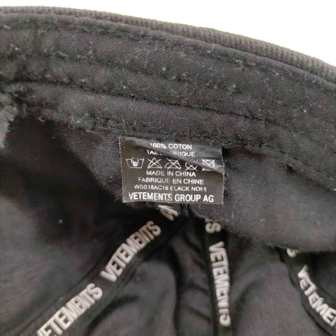 ヴェトモン VETEMENTS Haute Couture Cap メンズ