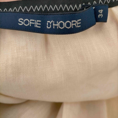 ソフィードール SOFIE DHOORE レースパイピングリネンスカート ロング 台形 レディース JPN:34