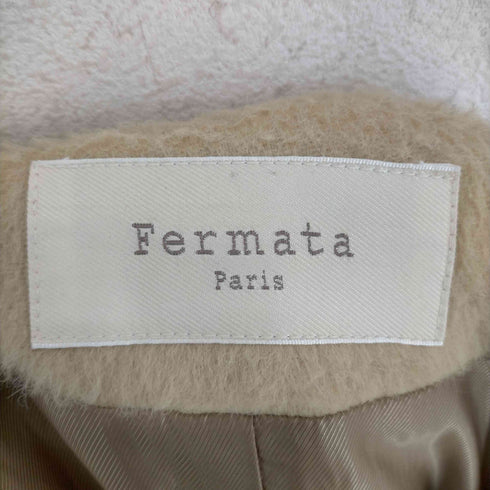 fermata アンゴラ混ウールノーカラーコート レディース JPN:36
