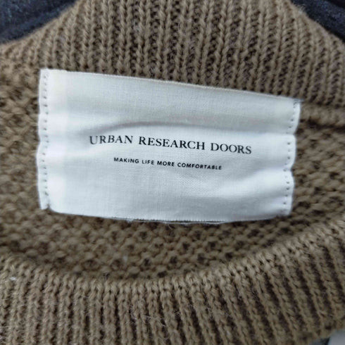 アーバンリサーチドアーズ URBAN RESEARCH DOORS タック編みクルーネックニット メンズ US:38