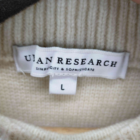 アーバンリサーチドアーズ URBAN RESEARCH DOORS ウール混ミラノリブクルーネックニット メンズ JPN:L