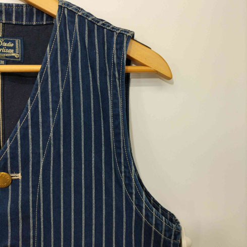 スタジオダルチザン STUDIO DARTISAN MR.RAIL ROAD DOUBLE WABASH VEST メンズ US:38