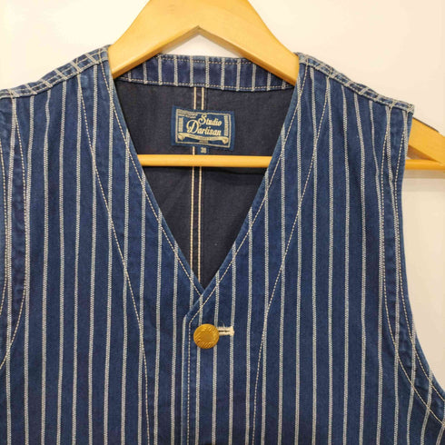 スタジオダルチザン STUDIO DARTISAN MR.RAIL ROAD DOUBLE WABASH VEST メンズ US:38