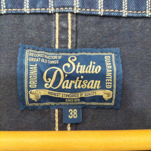 スタジオダルチザン STUDIO DARTISAN MR.RAIL ROAD DOUBLE WABASH VEST メンズ US:38