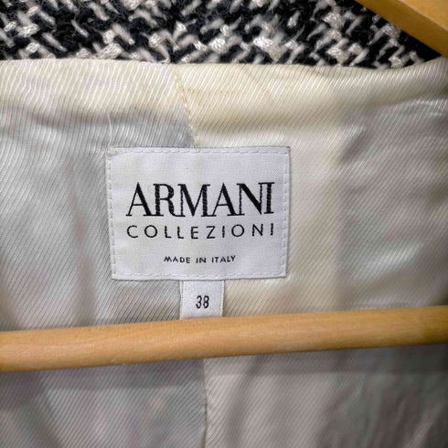 アルマーニコレツィオーニ ARMANI COLLEZIONI ツイード ロングコート アウター レディース JPN:38