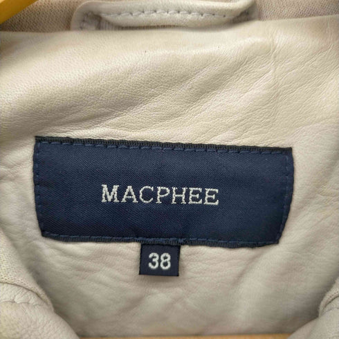 マカフィー MACPHEE レザージャケット ブルゾン シープスキン レディース US:38