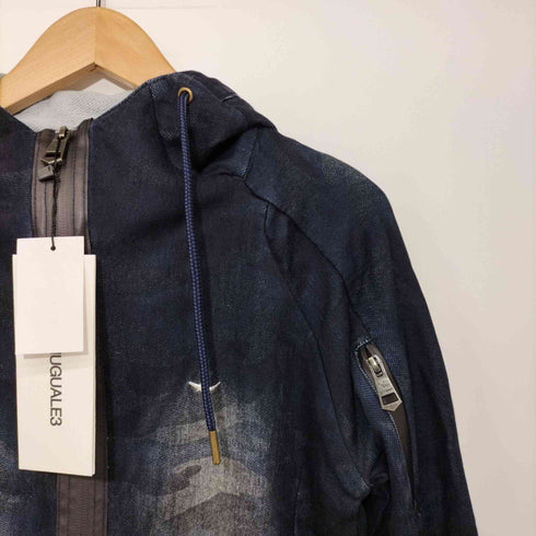 ウノピュウノウグァーレトレ 1PIU1UGUALE3 JOGGER SWEAT DENIM MOUNTAIN PARKA ジップアップパーカー メンズ import:M